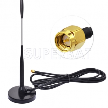 High gian Cellular car antenna 18dBi 900/1800MHz RP SMA 3M cable for AMPS,CDMA