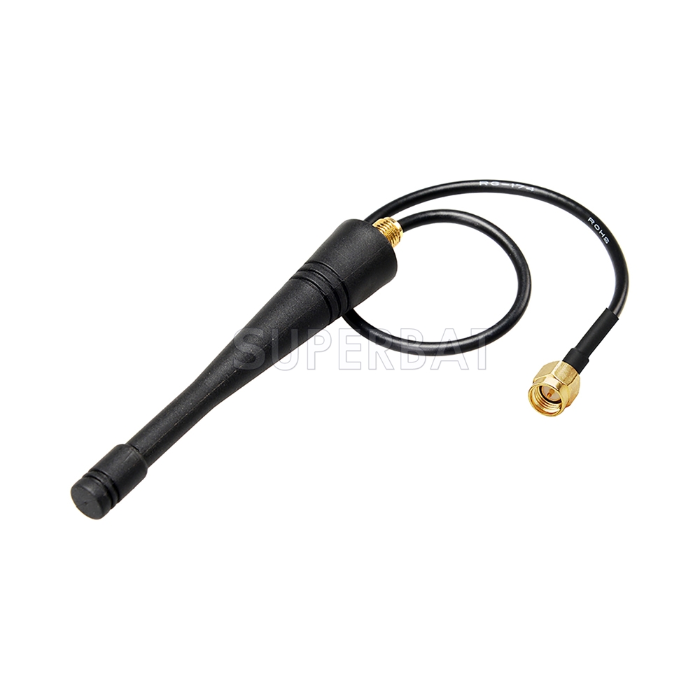 thumbnail image 2 of 5pcs 868MHz 915MHz LoRa Antenna 2dBi – IPX U.FL To Female SMA, RCmall FZ2865*5 2 of 5
