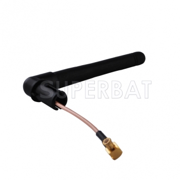 2.4GHz 3dBi WIFI antenna with extended cable MCX male plug RA for WLAN PCI card