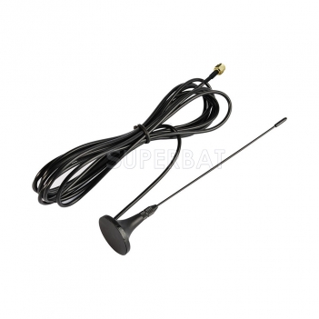 Antenna 433Mhz,3dbi RP-SMA Plug Straight with Magnetic base for Ham 5M