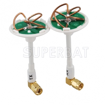 2.4GHz/5.8Ghz 3dB Double frequency 4&3 Blade Clover Leaf Directional Antenna SMA