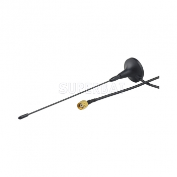 Antenna 433Mhz,3dbi RP-SMA Plug Straight with Magnetic base for Ham