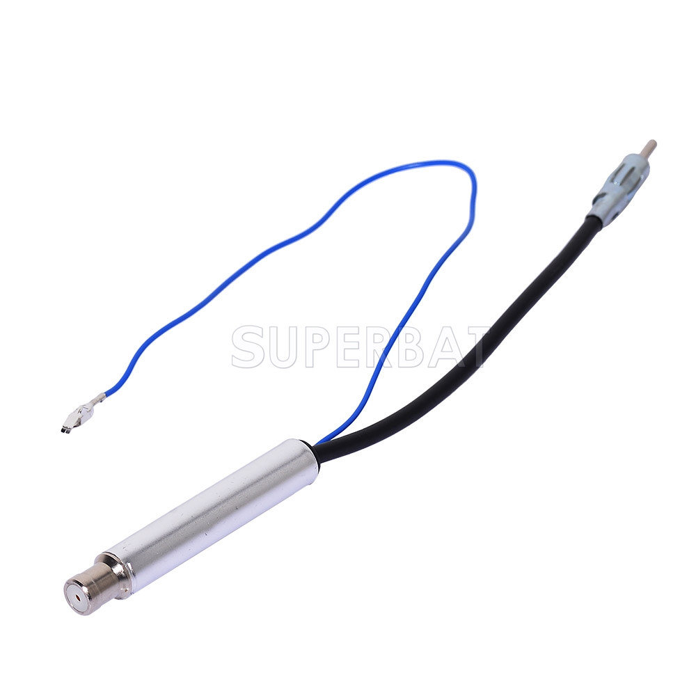 Antenna AM FM ISO Male to Female Signal Amplifier Car Radio Aerial Cable DAB 