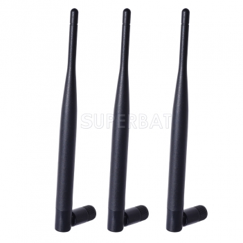 3pcs 6dBi 2.4GHz 5GHz 5.8GHz Dual Band WiFi RP-SMA Antenna for Netgear R6400-100NAS AC1750 R6050 AC750 JCG JYRN4