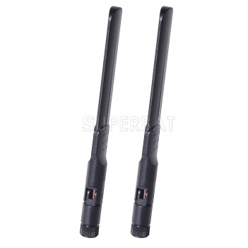 2x 8dBi Dual Band 2.4GHz 5GHz 5.8GHz Wireless Network WiFi Antenna RP SMA Connector