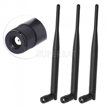 3pcs 6dBi 2.4GHz 5GHz 5.8GHz Dual Band WiFi RP-SMA Antenna for Netgear R6400-100NAS AC1750 R6050 AC750 JCG JYRN4