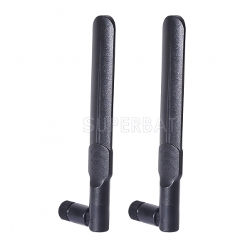 2x 8dBi Dual Band 2.4GHz 5GHz 5.8GHz Wireless Network WiFi Antenna RP SMA Connector