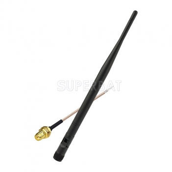 868 mhz Antenna Tilt & Swivel NFC RFID Antenna RP-SMA Plug + RP-SMA Plug Pigtail Cable RG178 15cm 6inch for GSM Wireless Wifi Homematic CCU2 CC1101 Ha