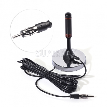 Car FM radio antenna home modification CD player FM antenna enhanced signal magnet sucker type