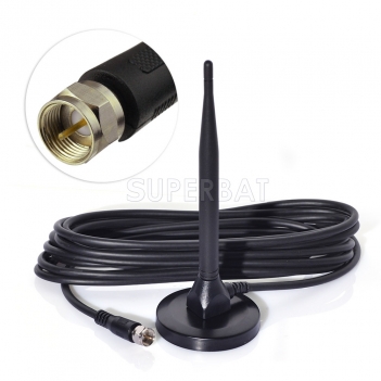 TV antenna indoor suction disk omnidirectional receiving DTMB dvb-t2 set-top box antenna  copper wire IEC port