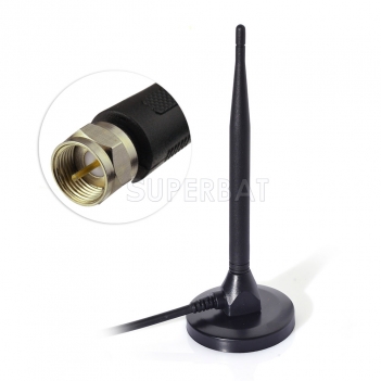 TV antenna indoor suction disk omnidirectional receiving DTMB dvb-t2 set-top box antenna  copper wire IEC port