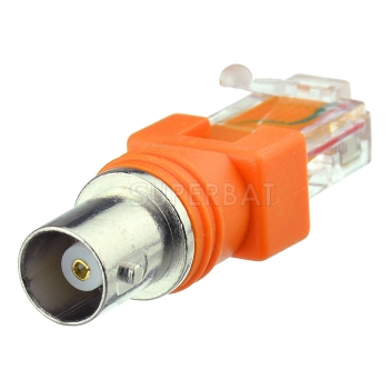 BNC Female to RJ45 Male Coaxial Coax Barrel Coupler Adapter RJ45 to RF Connector