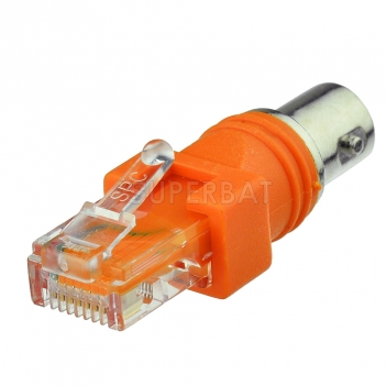 BNC Female to RJ45 Male Coaxial Coax Barrel Coupler Adapter RJ45 to RF Connector