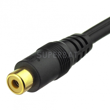 Details about  8 inch RCA Female to 2 RCA Male Gold Plated Audio Adapter Y Splitter Cable