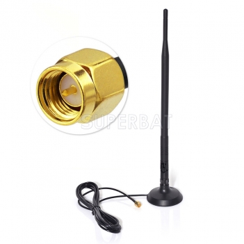 9DBI SMA Antenna 2.4GHz WiFi/GSM 3G /4G LTE Wide Band High Gain Omni Directional Wireless Signal Booster Amplifier Modem