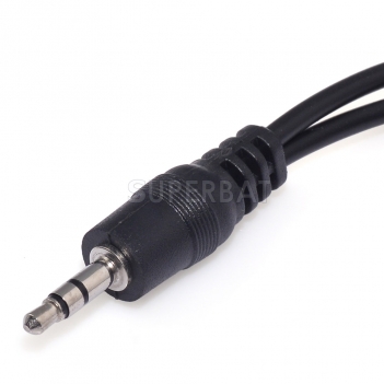 3.5mm 1/8" Stereo Male Mini Plug to 2 Female Jack Adapter Audio Y Cable
