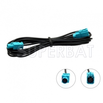 Superbat In Car Radio Aerial Extension Cable Lead 5M Male Fakra to Fakra Female