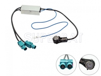 Superbat Universal Twin Fakra to ISO Aerial Adaptor Cable
