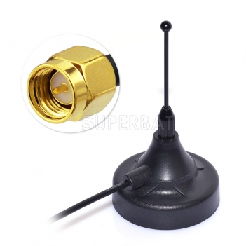 868mhz Antenna SMA Adapter SMA Male with 200cm Extension for 2G 3G 4G GSM / UMTS / HSPA / CDMA GSM Homematic CCU2 CC1101