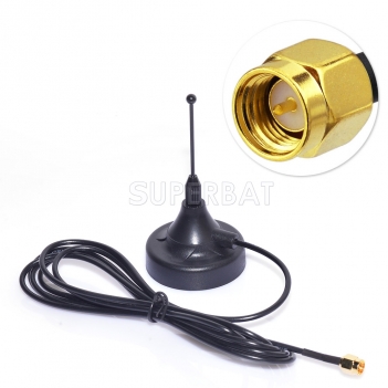 868mhz Antenna SMA Adapter SMA Male with 200cm Extension for 2G 3G 4G GSM / UMTS / HSPA / CDMA GSM Homematic CCU2 CC1101