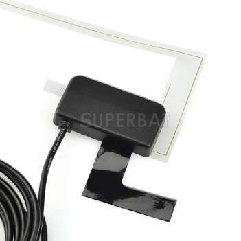 Superbat Fakra Adapter DAB+ Antenne Digital Autoradio AM/FM Analog Radio Glass Mount DAB Antenne Fakra "A" Buchse Black 3m 9.8ft Fakra Verlängerung fü