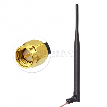 2.4G 3DBI SMA Antenna wifi  Omni Directional Wireless Signal Booster Amplifier Modem RG316 cable