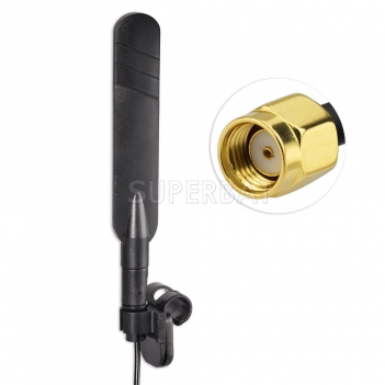 2.4GHz WiFi Clip/Blade Antenna RP SMA for Ubiquiti PCMCIA Wireless Card