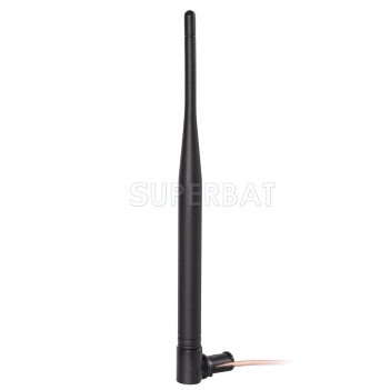 GSM Omni Antenna 3 dbi 900Mhz Tilt and swivel design with extension cable RP SMA Plug