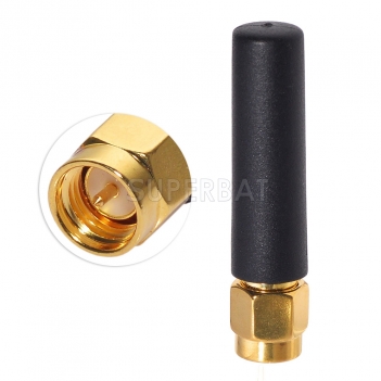 433MHz Antenna 2dbi SMA Plug male straight 3.7cm GSM GPRS Antenna