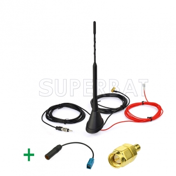 Amplified DAB/DAB+car radios aerial roof mount antenna and DAB antenna Adapter for Alpine DAB