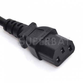 custom pdu power cord C13-C14 chassis UPS server extension cable three holes 1m C13 to C14