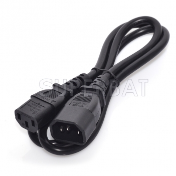 custom pdu power cord C13-C14 chassis UPS server extension cable three holes 1m C13 to C14