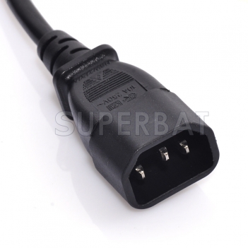 custom pdu power cord C13-C14 chassis UPS server extension cable three holes 1m C13 to C14