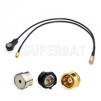 FM/AM to DAB Aerial Converter/Splitter ISO Adapter Cable