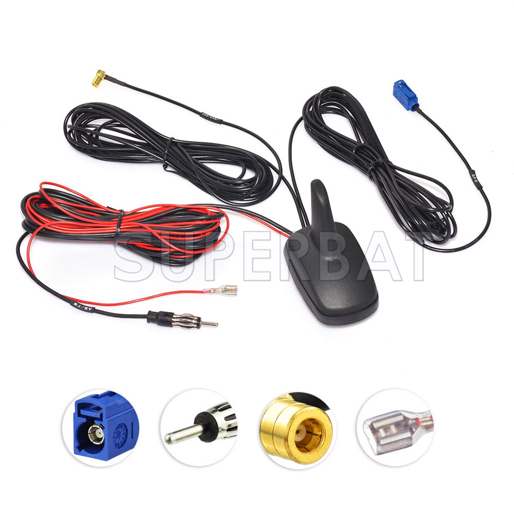 Car DAB+GPS+FM Antenna Aerial Active Amplified Top Roof Mount DAB Antenna  Waterproof