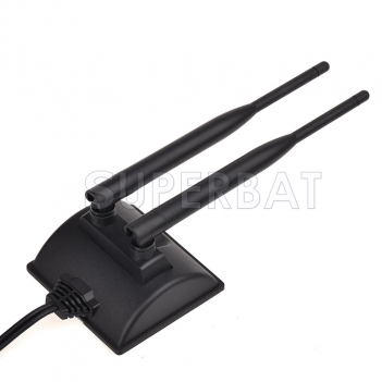 Dual Antenna 6DBi Omni Directional RP-SMA For Indoor WiFi Wireless Range Signal