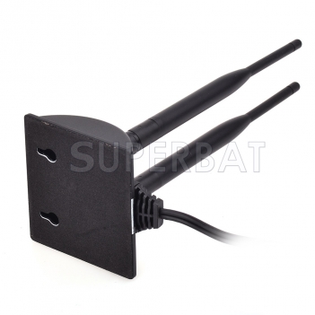 Dual Antenna 6DBi Omni Directional RP-SMA For Indoor WiFi Wireless Range Signal