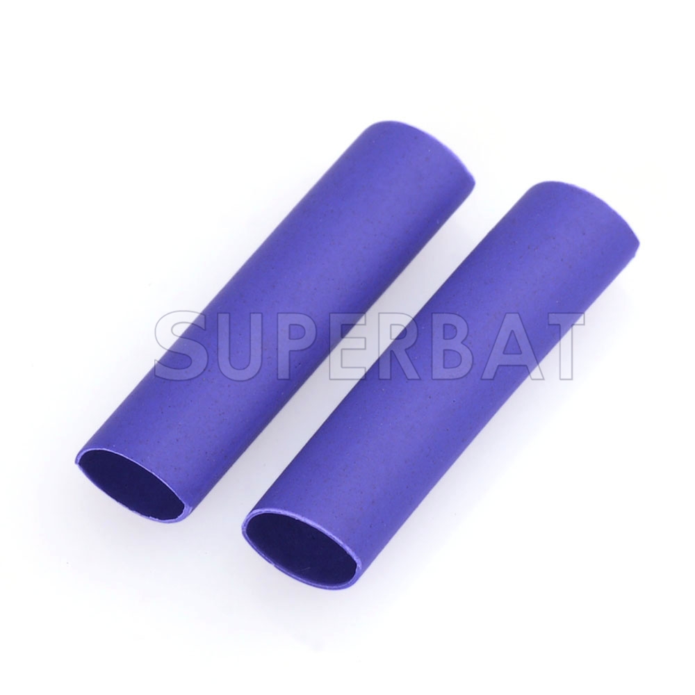Pack of 100pcs blue Wire Wrap Sleeve 3.5 mm Dia 18 mm Long Heat Shrink Tubing 