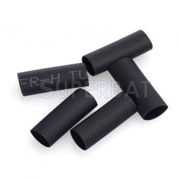 100pcs Heat Shrink Tubing Wire Wrap Cable Sleeve OD 6mm Length 20mm Pack black for KSR195 RG58 RG400 RG142 cable