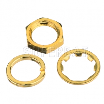 RF SMA nut gasket tooth washer SMA female dedicated gold plated antenna seat accessories SMA screw washer for SMA jack connector