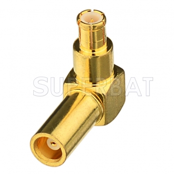 MCX Jack Female to MCX Male Adapter Right Angle RF Coaxial Adapter Connector