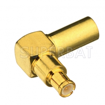 MCX Jack Female to MCX Male Adapter Right Angle RF Coaxial Adapter Connector
