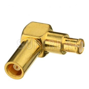 MCX Jack Female to MCX Male Adapter Right Angle RF Coaxial Adapter Connector