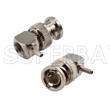 2PCS HD sdi cable RF connector BNC male plug crimp RG179 for Blackmagic BMCC BMPC HD-SDI camera