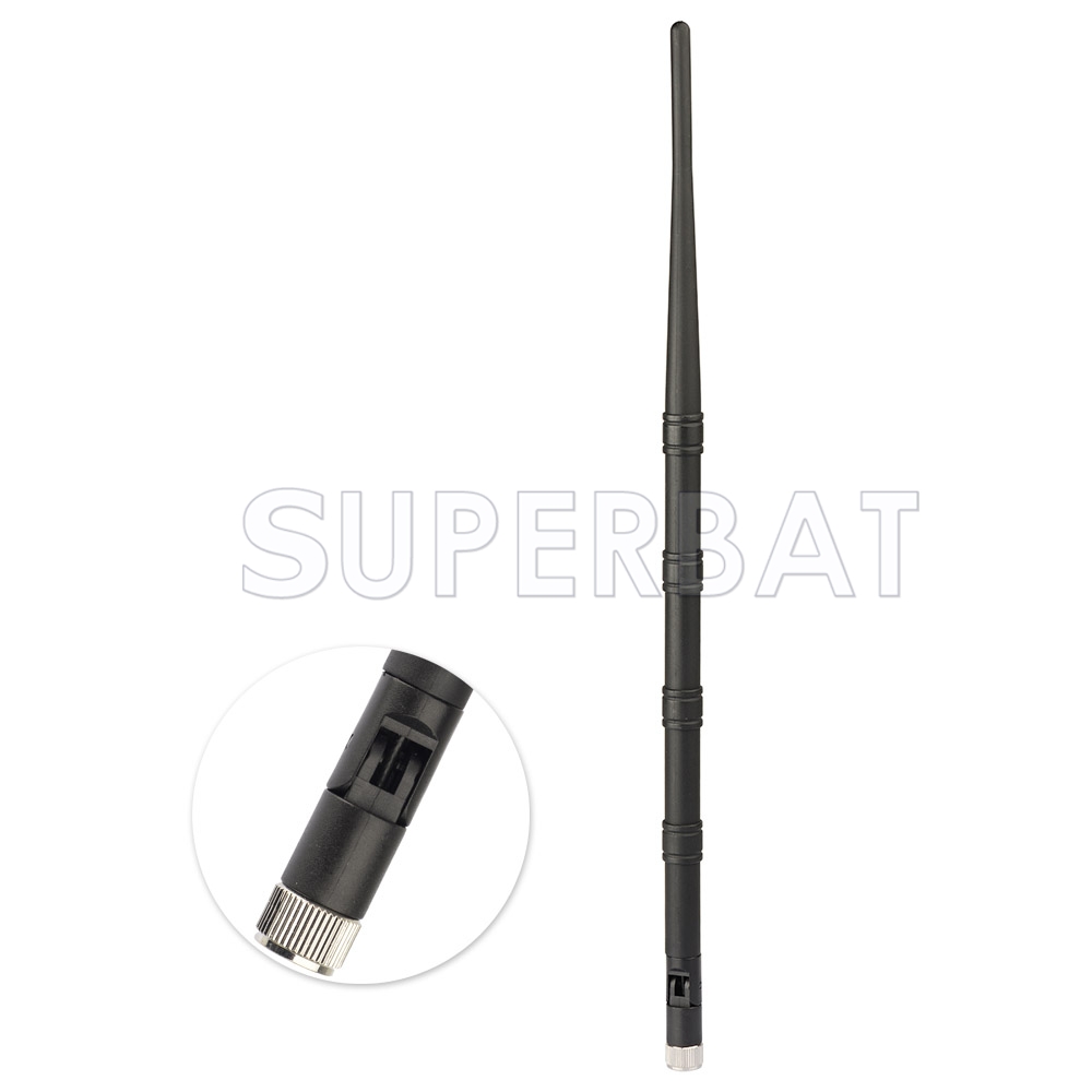 2.4GHz 10dBi RP-SMA Male Connector Tilt-Swivel Wireless WiFi Router Antennav! 
