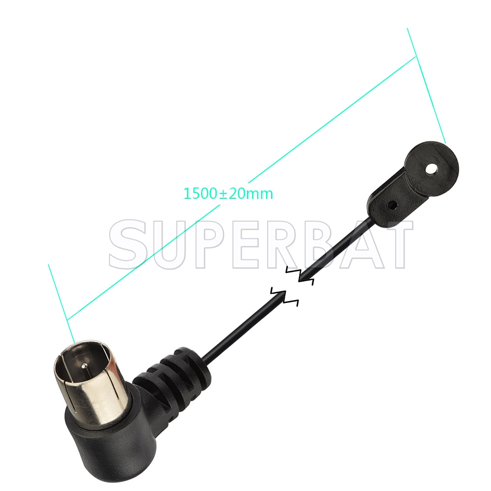75 Ohm UNBAL Indoor FM Antenna with F male connector for Sound Stereo Receiver and Radio Receiver