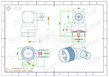 BNC Jack Female to UHF Plug Male Adapter Right Angle