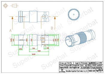 BNC Jack Female to F Plug Male Adapter Straight