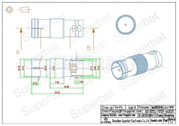 BNC Jack Female to F Plug Male Adapter Straight