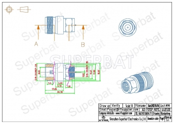 F Plug Male to N Jack Female Adapter Straight